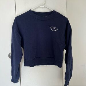 H&M Dark Blue Women's Crew Neck Sweater
